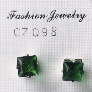 Orecchini cristalli verdi