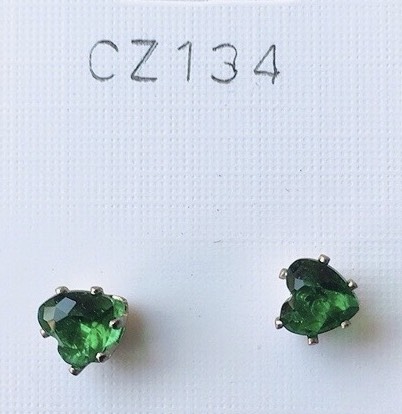 orecchini cristalli verdi