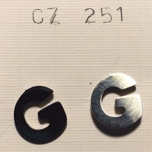 orecchini lettere G