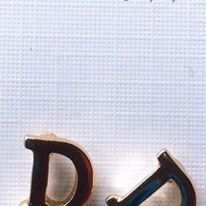 orecchini lettere D