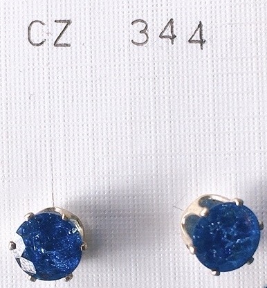 orecchini cristalli blu