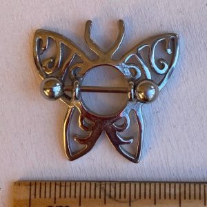 piercing nipple farfalla