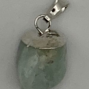 ciondolo pietra acquamarina