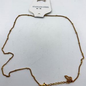 collanina acciaio oro