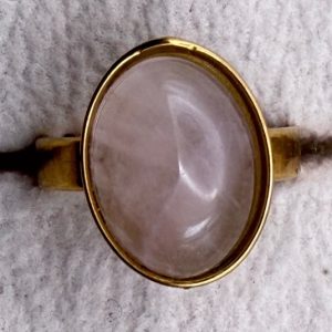 anello quarzo rosa