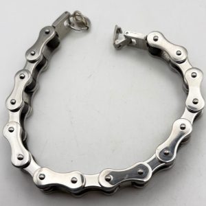 braccialetto acciaio bicolore