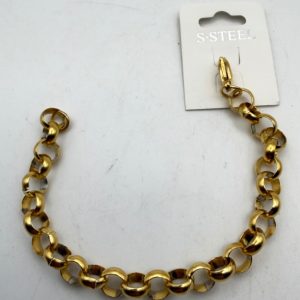 braccialetto dorato acciaio