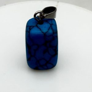 ciondolo howlite blu