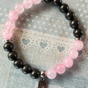 braccialetto quarzo rosa