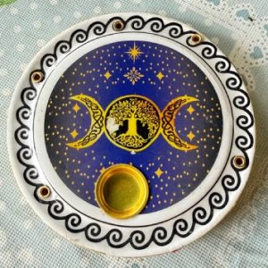 porta incenso tripla luna