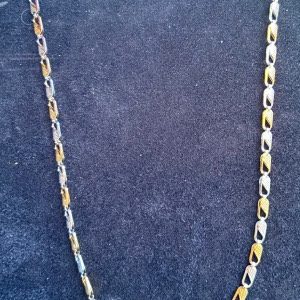 collana bicolore ovali