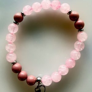 braccialetto quarzo rosa