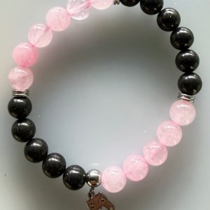 braccialetto quarzo rosa