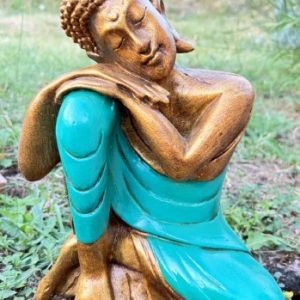 statua resina oro
