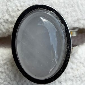 anello agata grigia